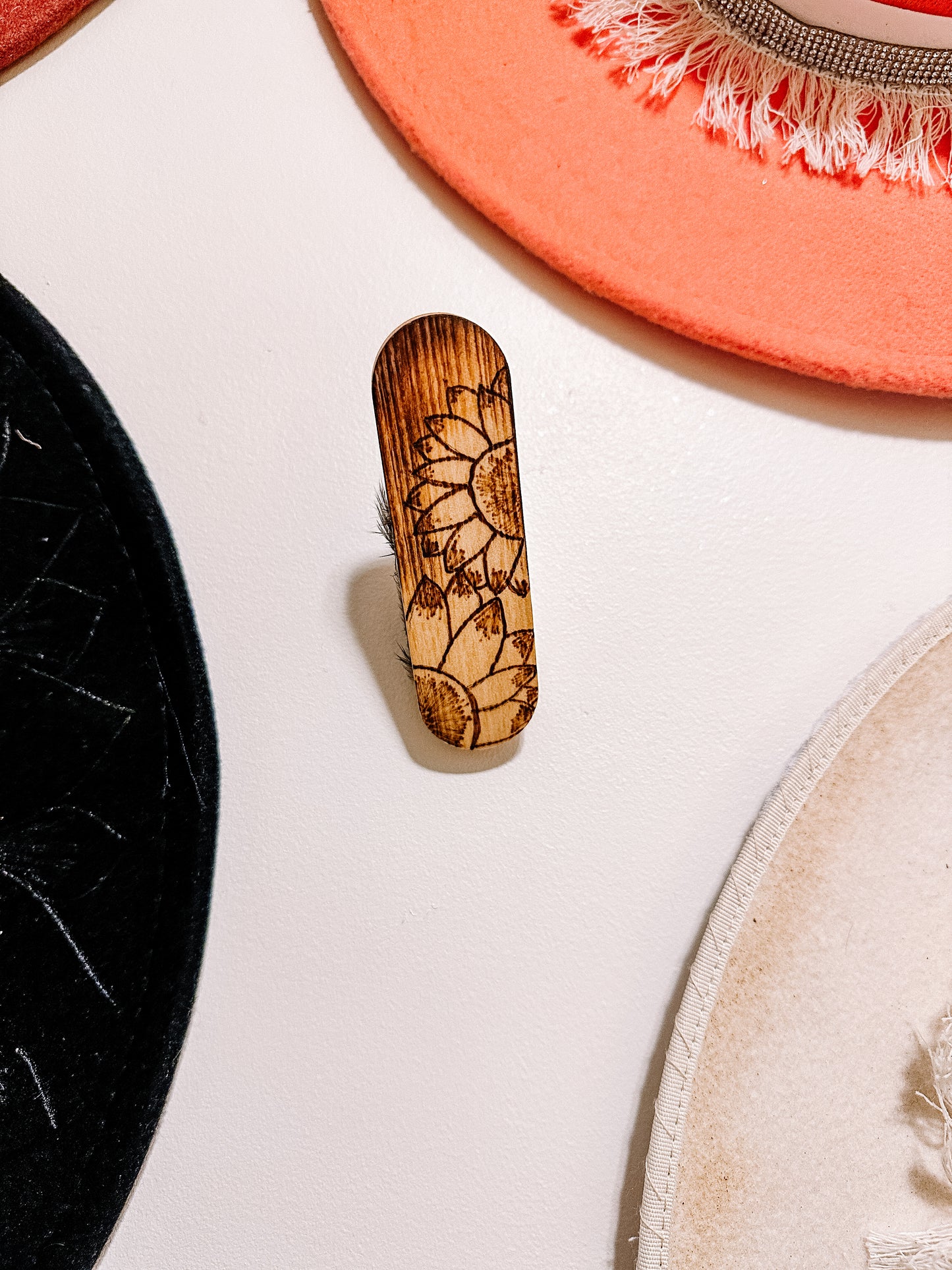 Wood Hat Hook Set (4)