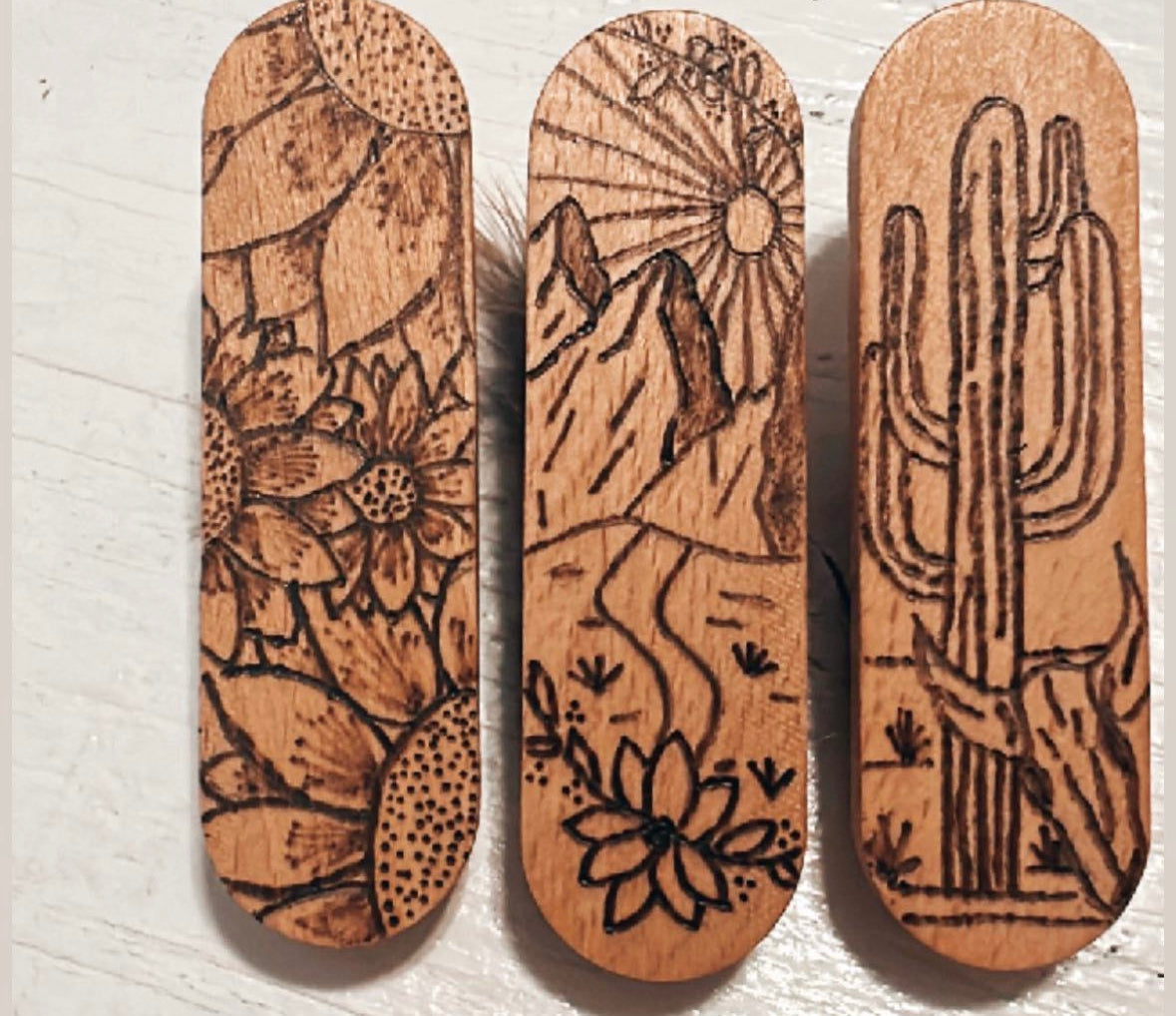 Wood Hat Hook Set (3)